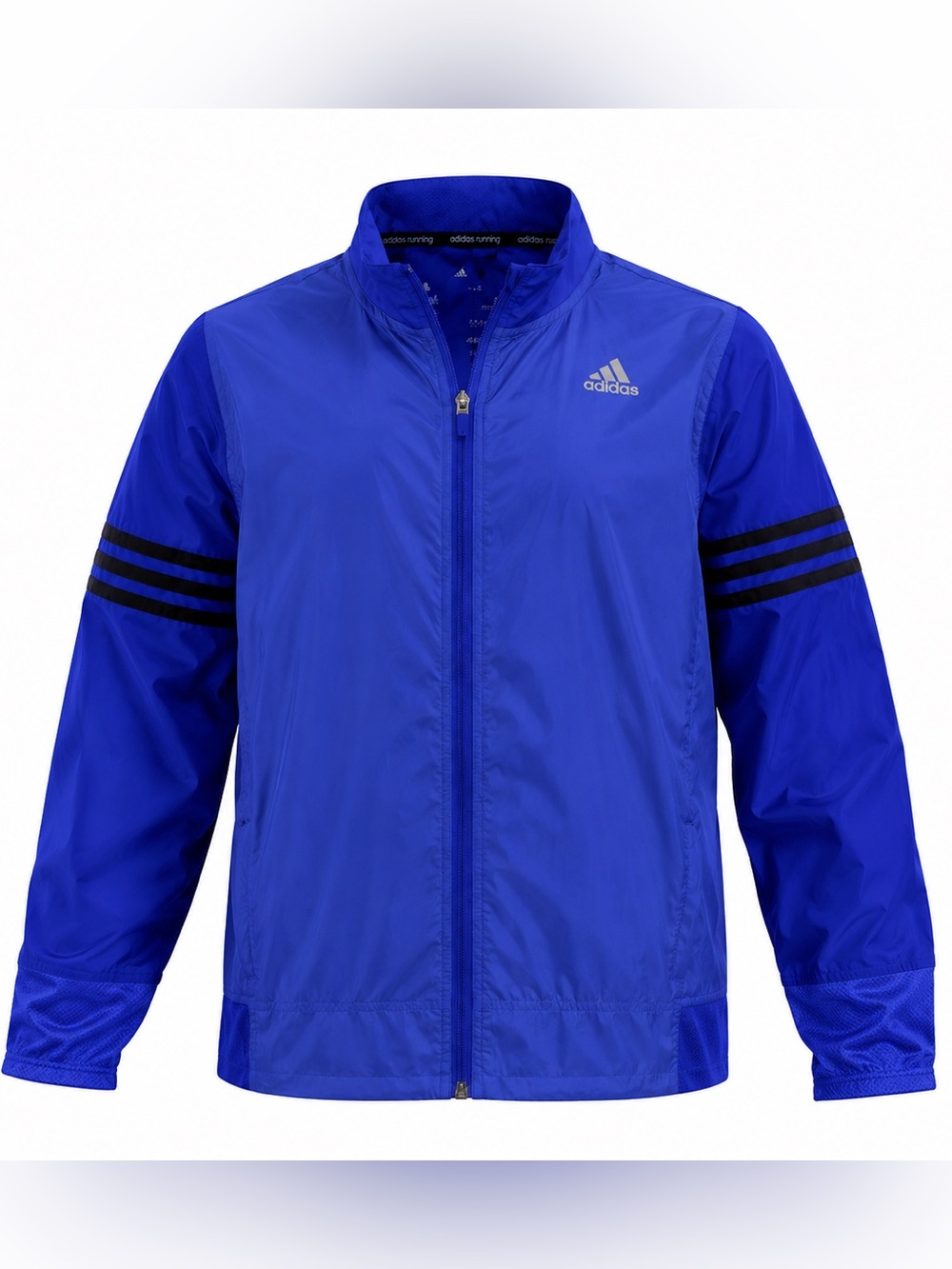 Adidas Response Windbreaker Full-Zip Running - Blue/Black- Kid Size L 16/18